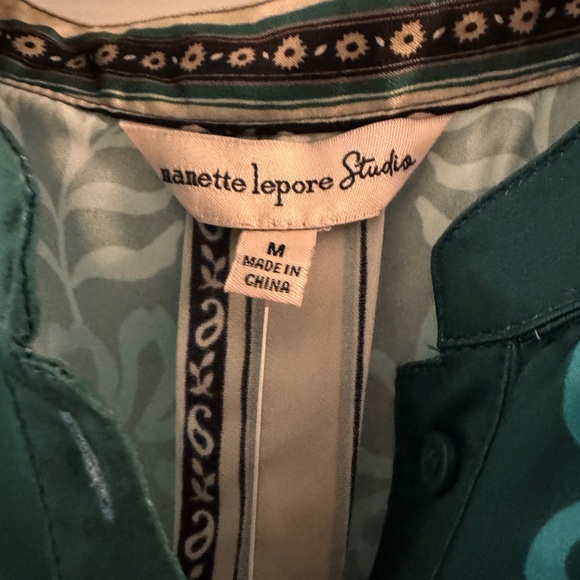 Nannette Teal Floral Long Sleeve Dress - Picture 7 of 7